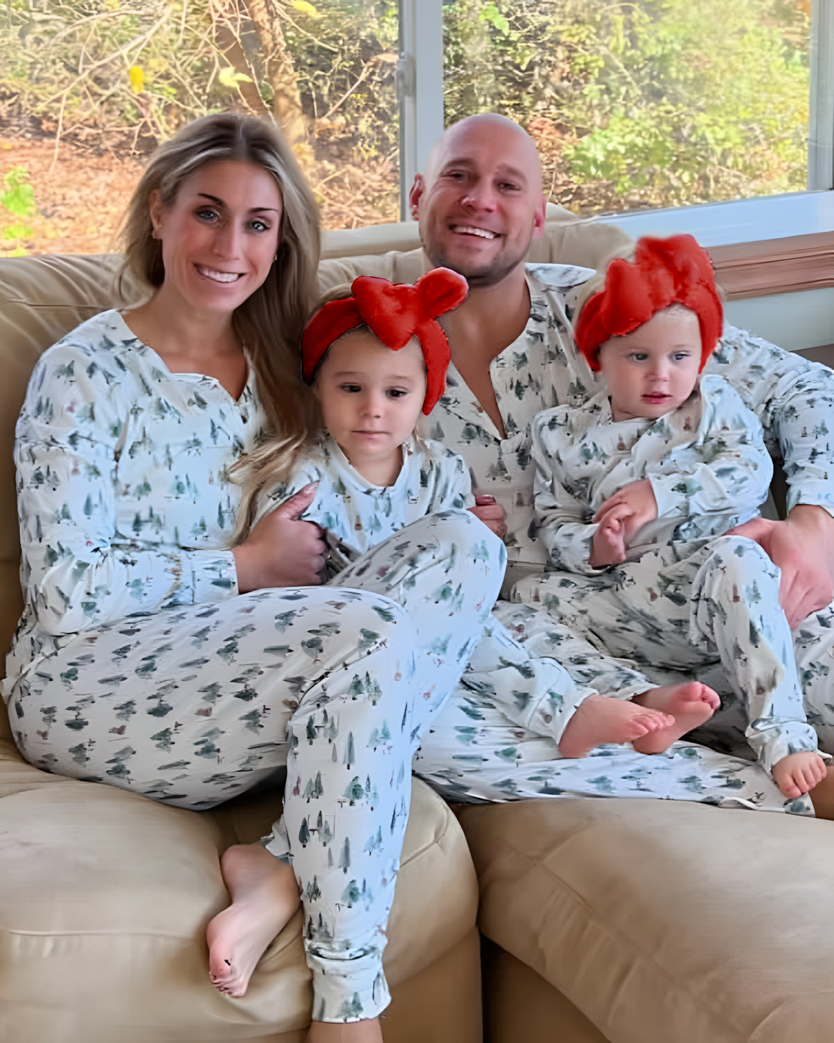 Leafy Dreams-Family Matching Christmas Pajamas