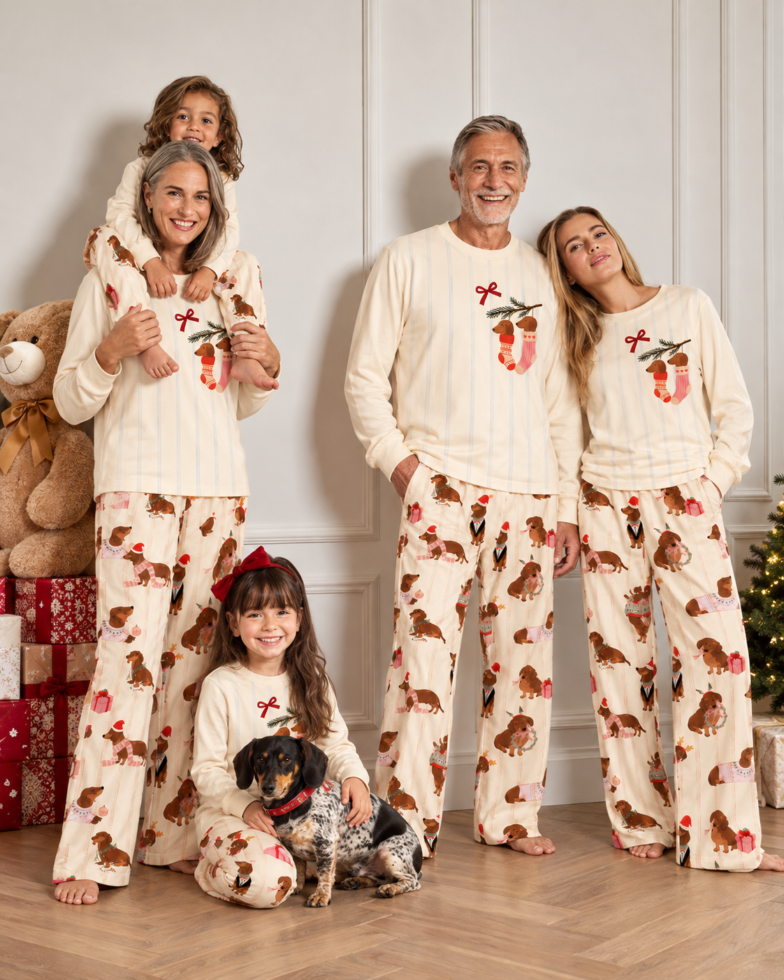 Cozy Tails-Family Matching Christmas Pajamas