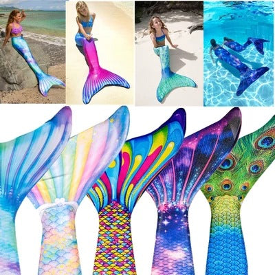 Mermaid Tail Swimwear |Child&Adult Flippers available