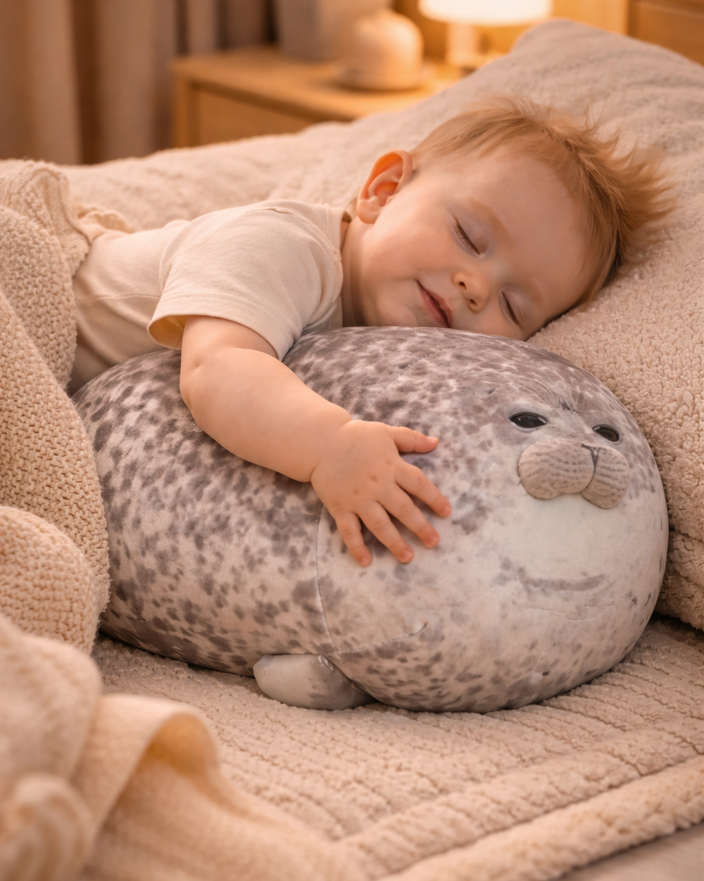 Angry Blob Seal Pillow 3D Plush Toy