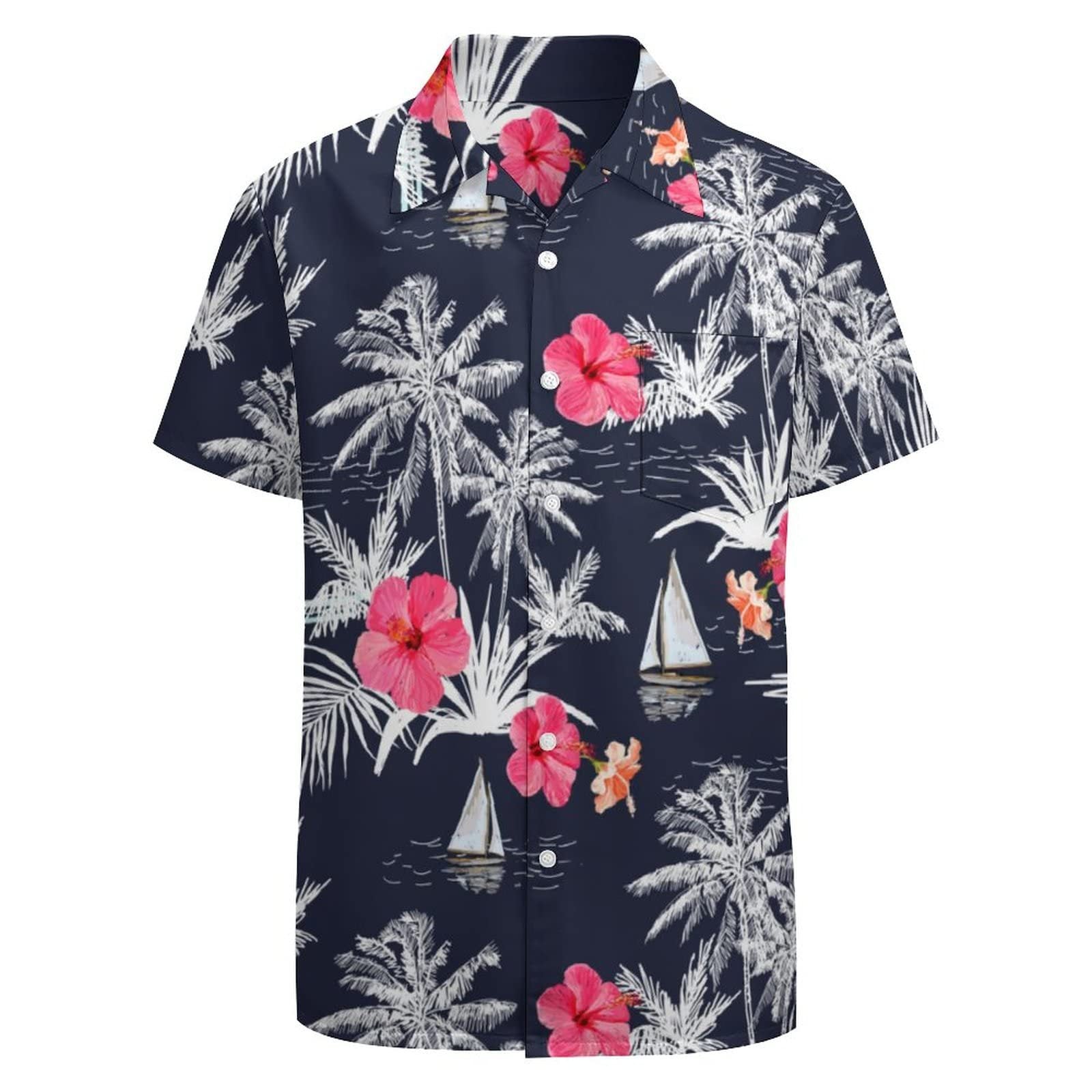 Summer Plants-Hawaiian Short-Sleeve Shirt