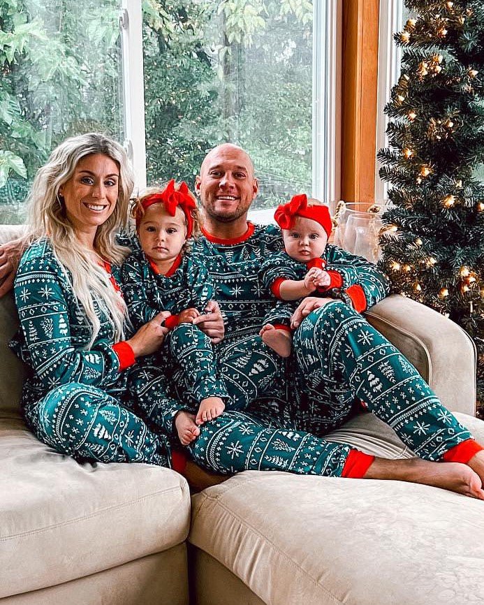 Christmas Crew - Family Matching Christmas Pajamas - Merryreindeer