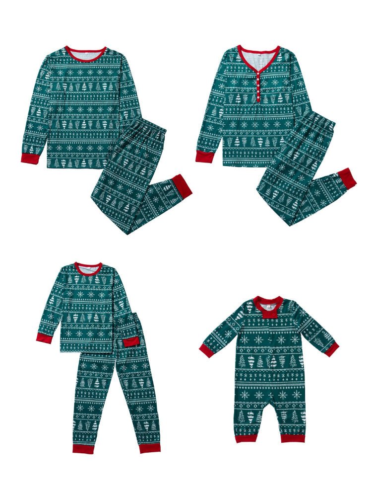 Christmas Crew - Family Matching Christmas Pajamas - Merryreindeer