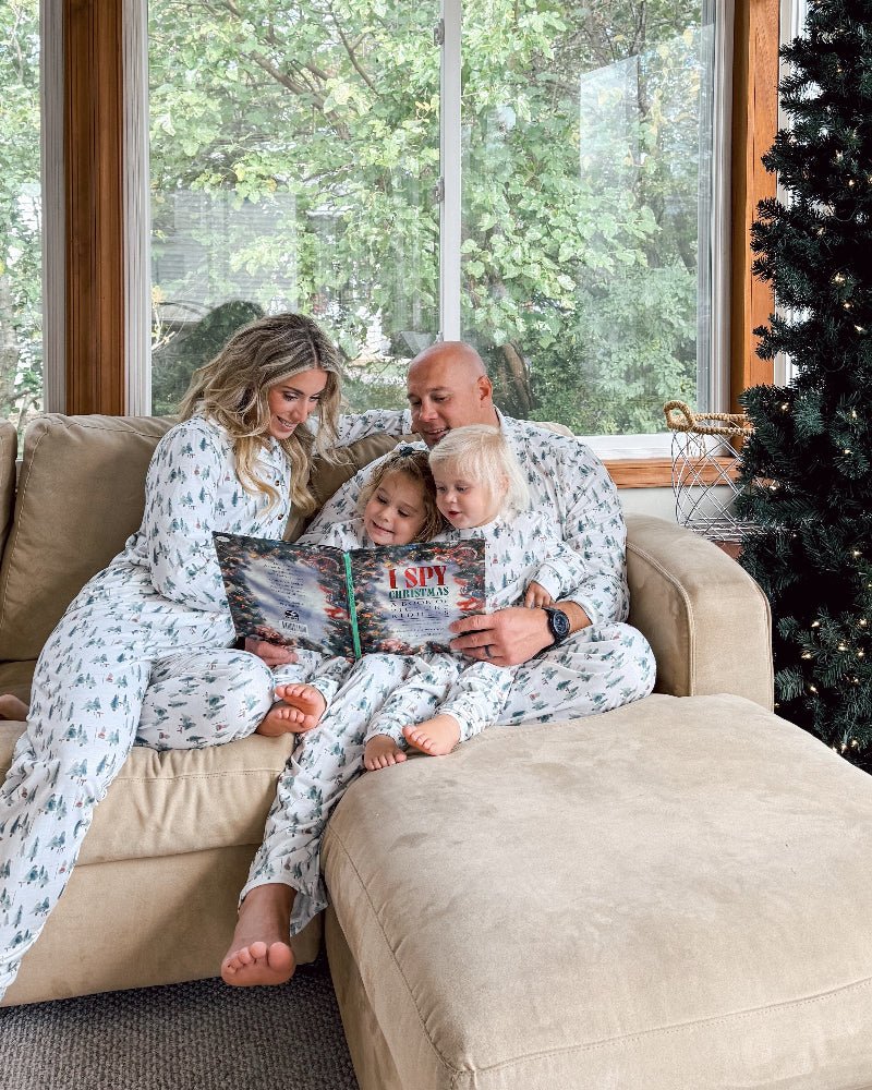 Holiday Grove - Family Matching Christmas Cardigan Pajamas - Merryreindeer