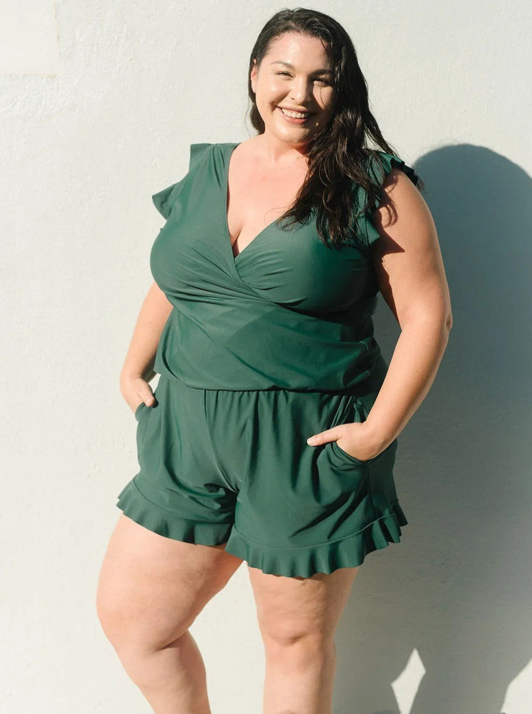 Swim Romper Suit Built in Bra and Leggings