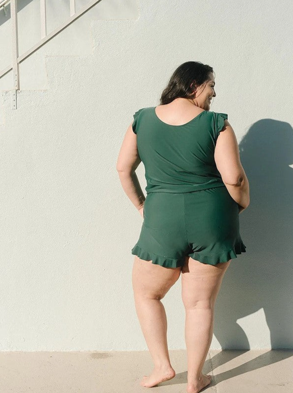 Swim Romper Suit Built in Bra and Leggings