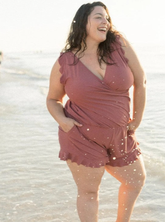 Swim Romper Suit Built in Bra and Leggings