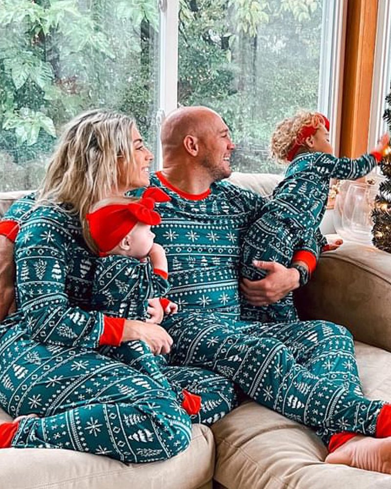 Christmas Crew - Family Matching Christmas Pajamas - Merryreindeer