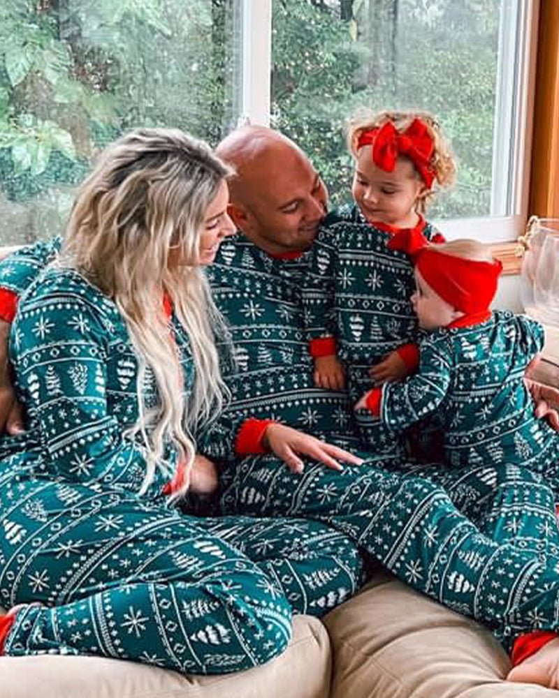 Christmas Crew - Family Matching Christmas Pajamas - Merryreindeer