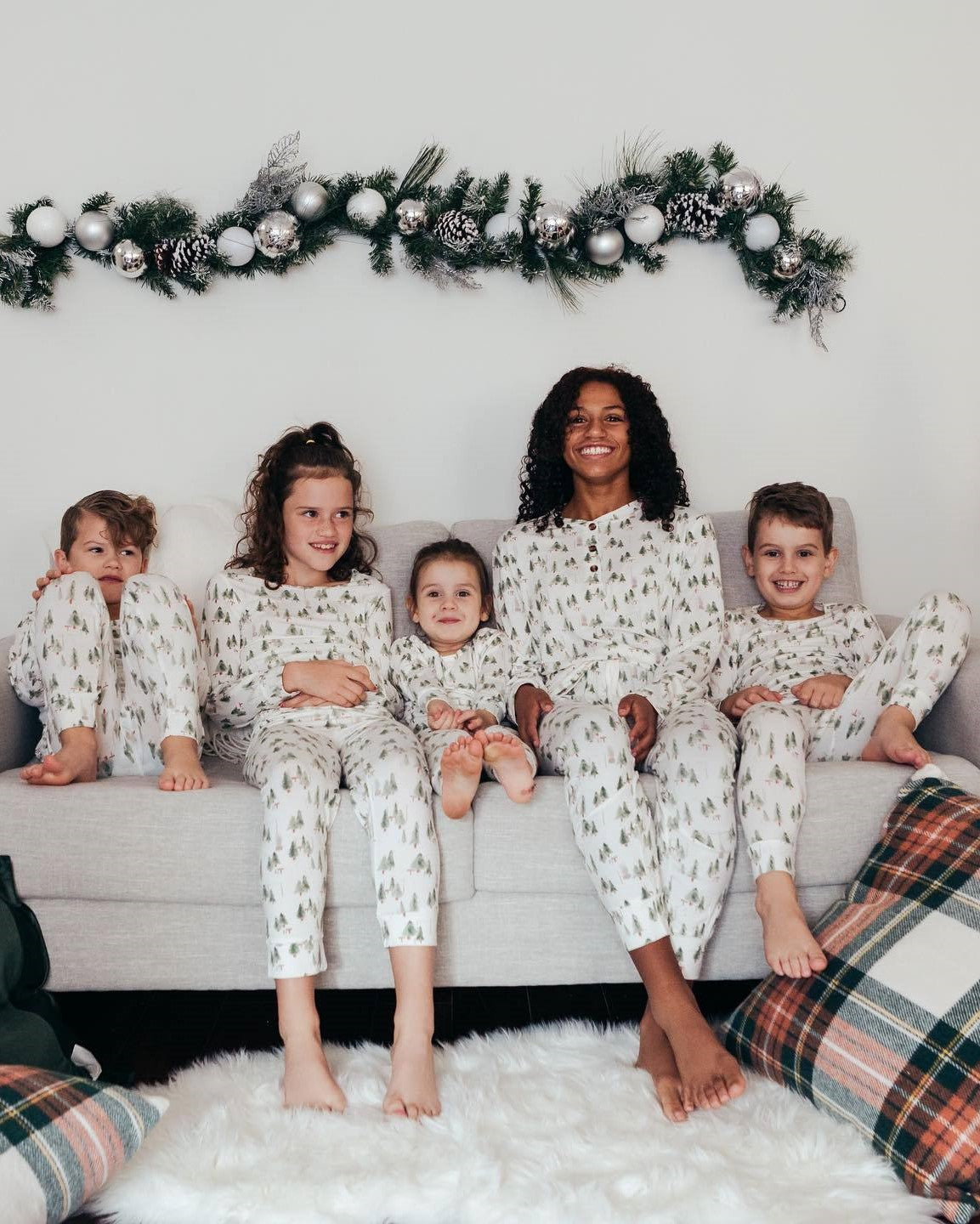 Leafy Dreams-Family Matching Christmas Pajamas