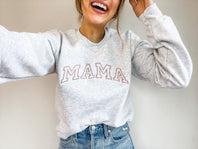 Custom Embroidered Mama Sweatshirt | Mother's Day Gift