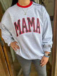 Custom Mama Arched Glitter Sweatshirt | Mother's Day Gifts
