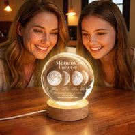 Personalized Mommy's Universe Crystal Ball Night Light | Mother's Day Gift