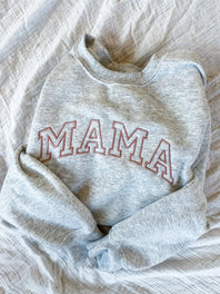 Custom Embroidered Mama Sweatshirt | Mother's Day Gift