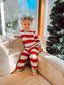 Pleasure Stripe-Family Matching Christmas Pajamas