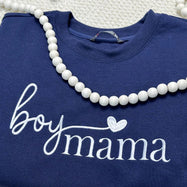 Custom Embroidered Boy Mama Sweatshirt ,Personalized Gift for Mama