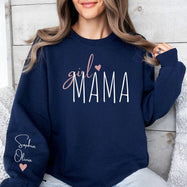 Personalized Girl Mama Sweatshirt, Custom Mom Of Girls Hoodie