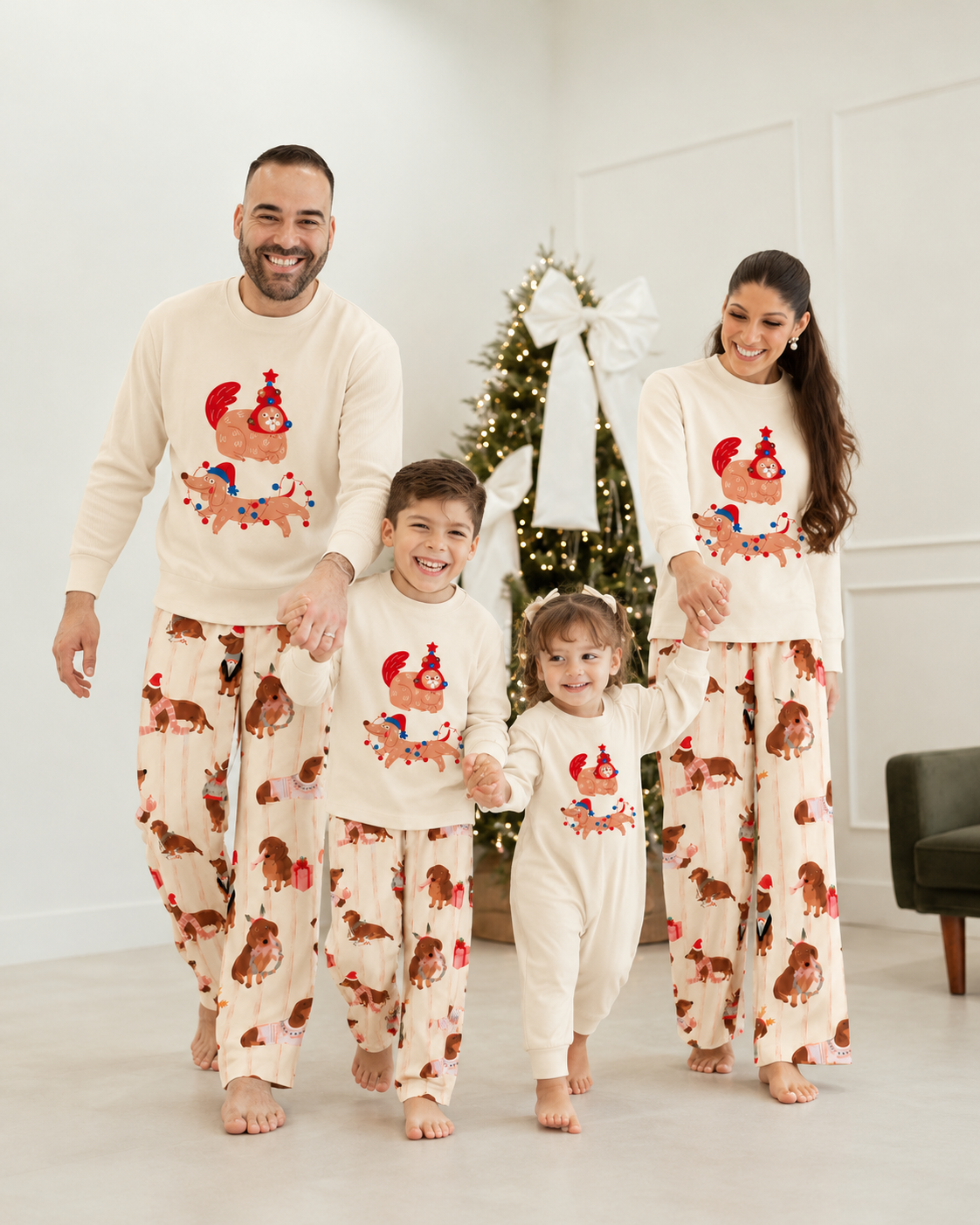 Blossom Cheer-Family Matching Christmas Pajamas