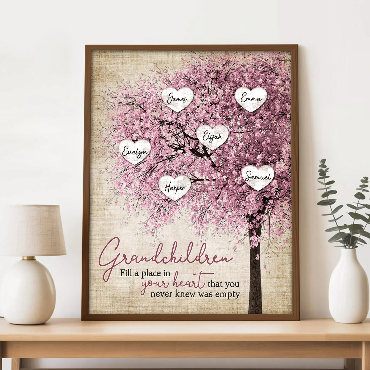 Personalised Family Tree Canvas | Mother's Day Gifts