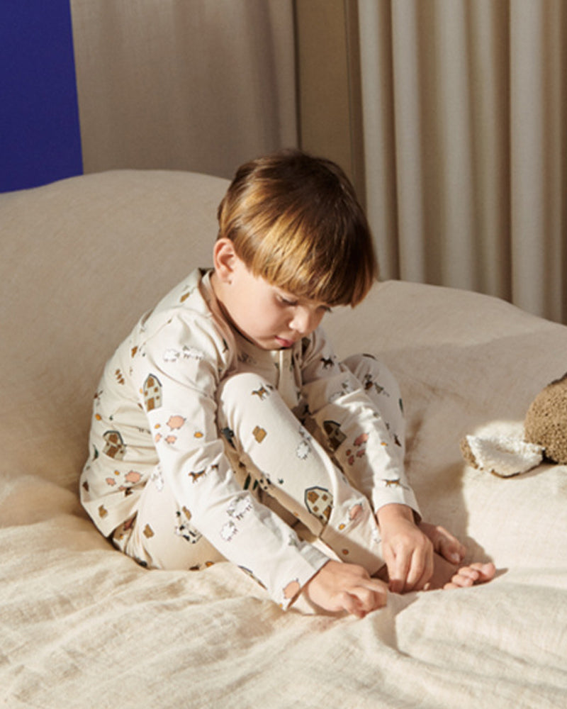 Happy Rest Day-Kids Homewear Pajama Set