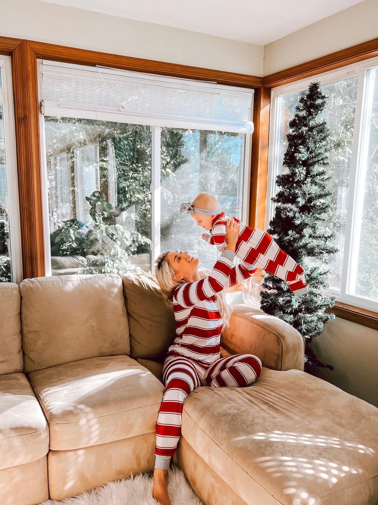 Pleasure Stripe-Family Matching Christmas Pajamas