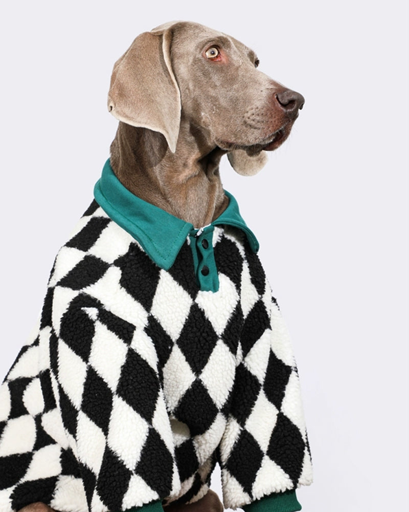 Checkerboard Way-Dog Plush Clothes