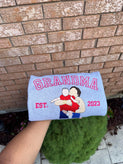 Custom Grandma Embroidered Sweatshirt – Personalized Grandma Gift, Holiday Gift Idea