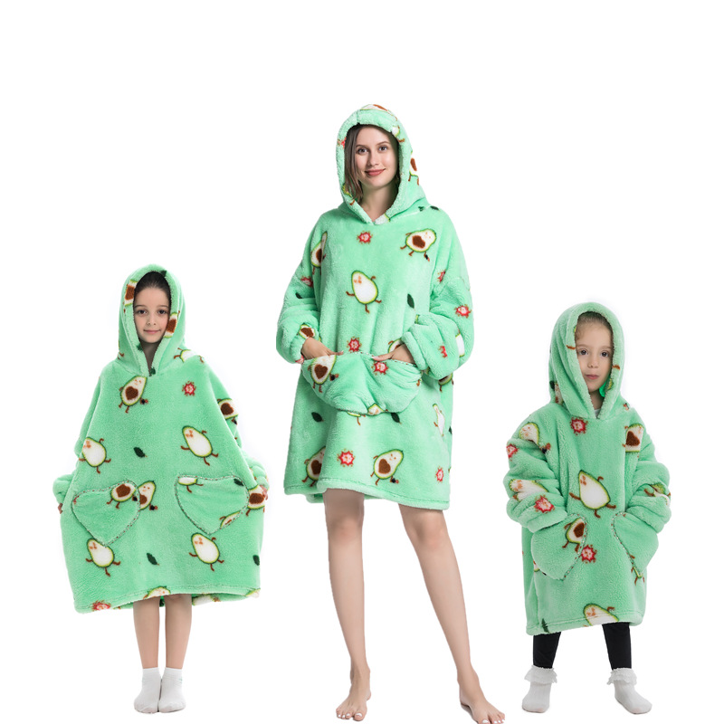 Bomb Avocado-Oversized Wearable Blanket Hoodie