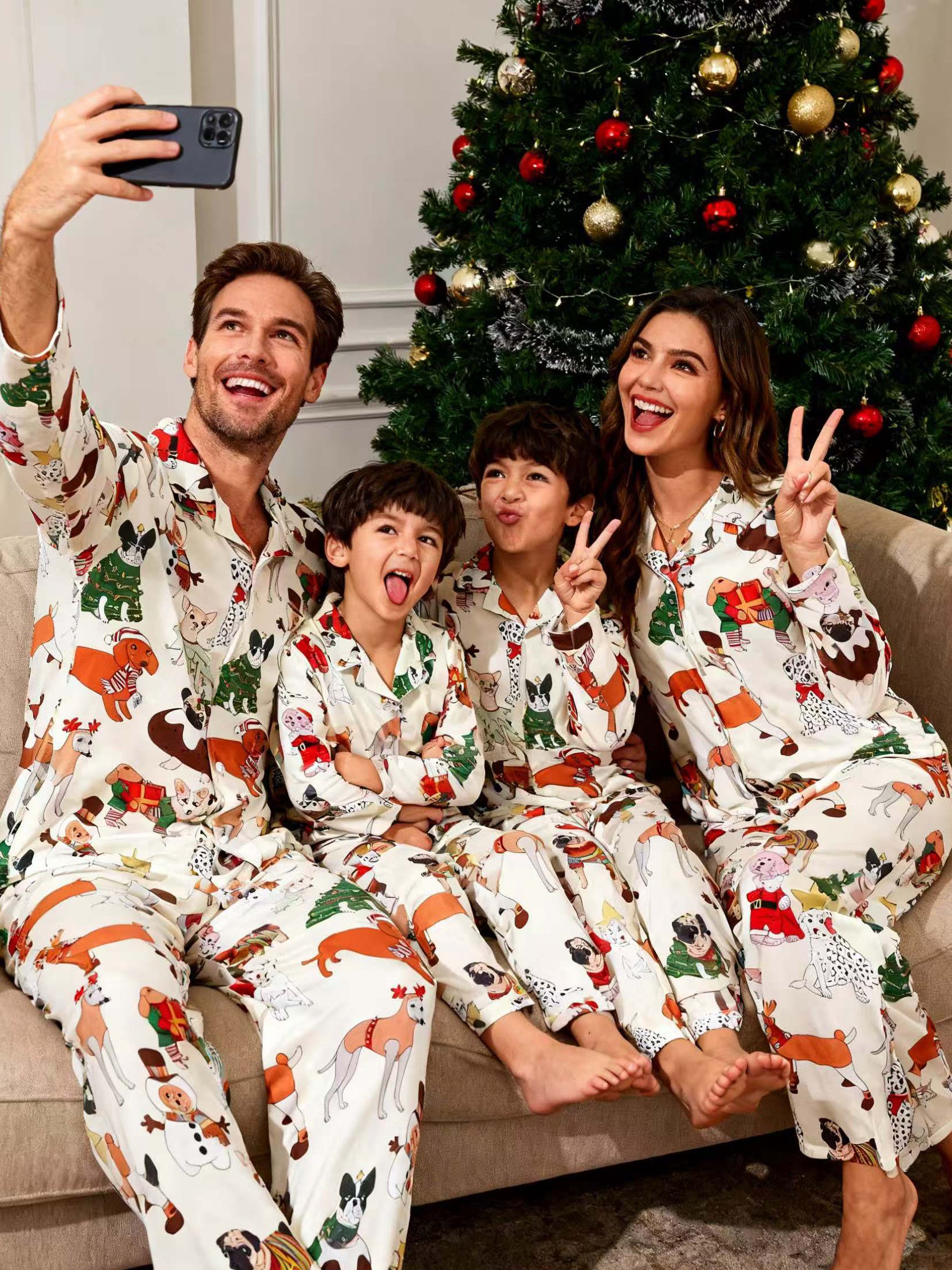 Merry Pups-Family Matching Christmas Pajamas