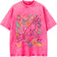 Custom Mom Kids Washed T-shirt – Pinky Promise Floral Design | Personalized Family Love Tee for Mom