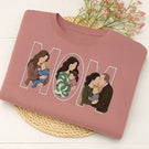 Custom Photo Portrait Embroidery Sweatshirt | Gift For Dad/Mama/Family
