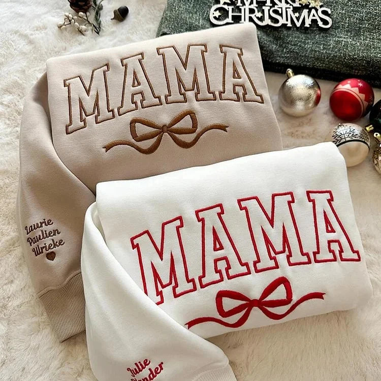 Custom Embroidered Comfort Camo & Leopard Colors Grandma and Grandpa Sweatshirt, Gift for Grandma/Grandpa
