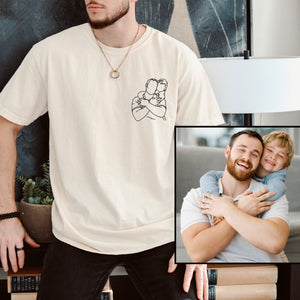 Dad and me-Custom Photo Shirt For Dad,Gift for Papá