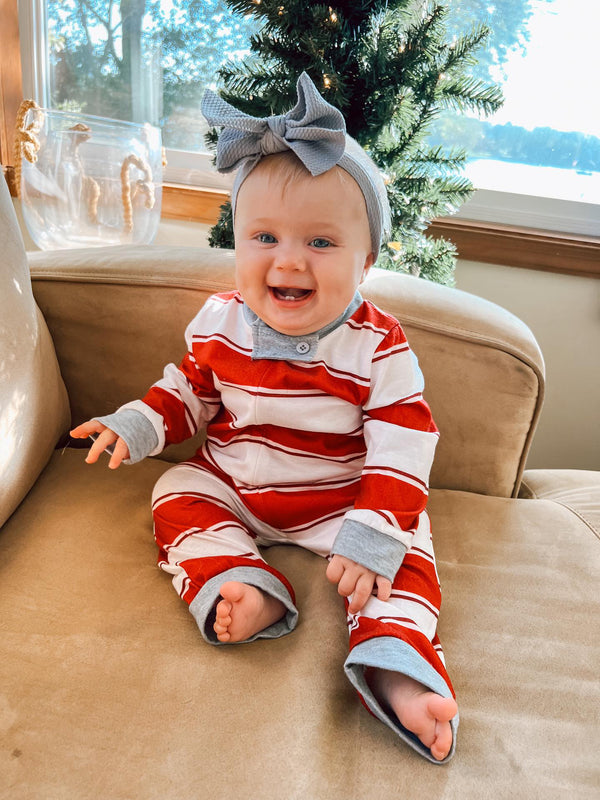 Pleasure Stripe-Family Matching Christmas Pajamas