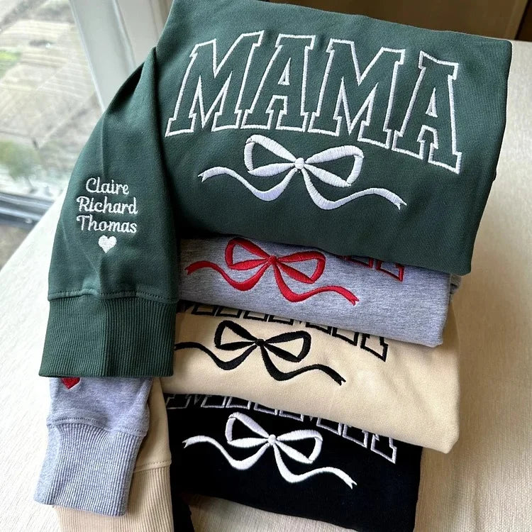 Custom Embroidered Comfort Camo & Leopard Colors Grandma and Grandpa Sweatshirt, Gift for Grandma/Grandpa