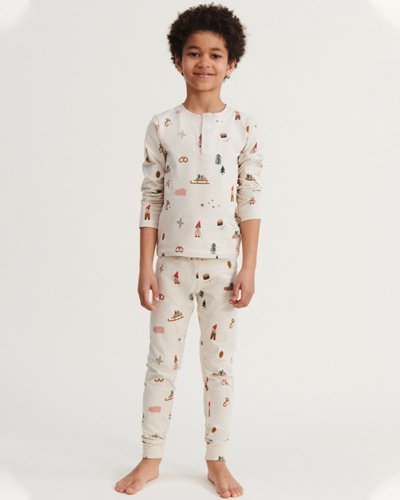 Happy Rest Day-Kids Homewear Pajama Set