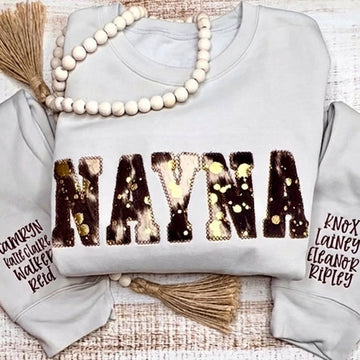 Custom Embroidered Cow Print MAMA Sweatshirt |  Mother’s Day Gift