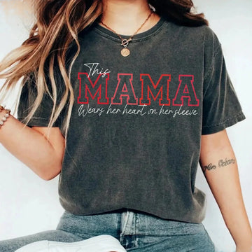 Wear Your Heart on Your Sleeve – Personalized Mama Washed Sweatshirt with Kids’ Names