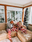 Pleasure Stripe-Family Matching Christmas Pajamas