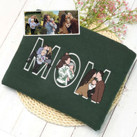 Custom Photo Portrait Embroidery Sweatshirt | Gift For Dad/Mama/Family