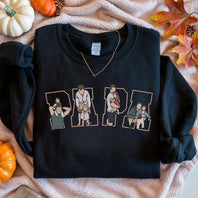 Custom Embroidered Mother & Child Photo Portrait Sweatshirt | Mother's Day Gifts