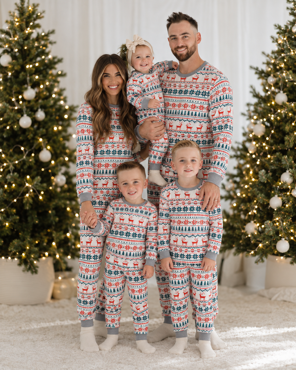 Snug Snowflakes-Family Matching Christmas Pajamas