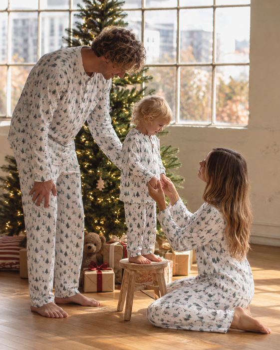 Leafy Dreams-Family Matching Christmas Pajamas