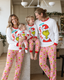Festive Fusion-Family Matching Grinch Christmas Pajamas