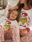 Festive Fusion-Family Matching Grinch Christmas Pajamas