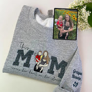 Customize Mom's Glitter Sweatshirt With Photo To Show Her Love