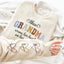 Custom Wear Your Heart On Your Sleeve Mom Sweatshirt With Your Child's Name, A Great Mother's Day Gift