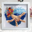 (with Ring & Manicure)Personalized Mommy Holding Hands Shadow Box with Ring & Manicure – Custom Kids Names Floral Heart Frame, Mother’s Day Gift