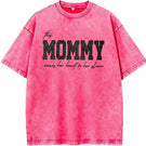 Custom Mama Glitter Embroidered Washed Sweatshirt with Kids' Names | Mother's Day Gift