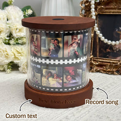Personalized Photo Film Reel Night Light With Text | Mother's Day Gift
